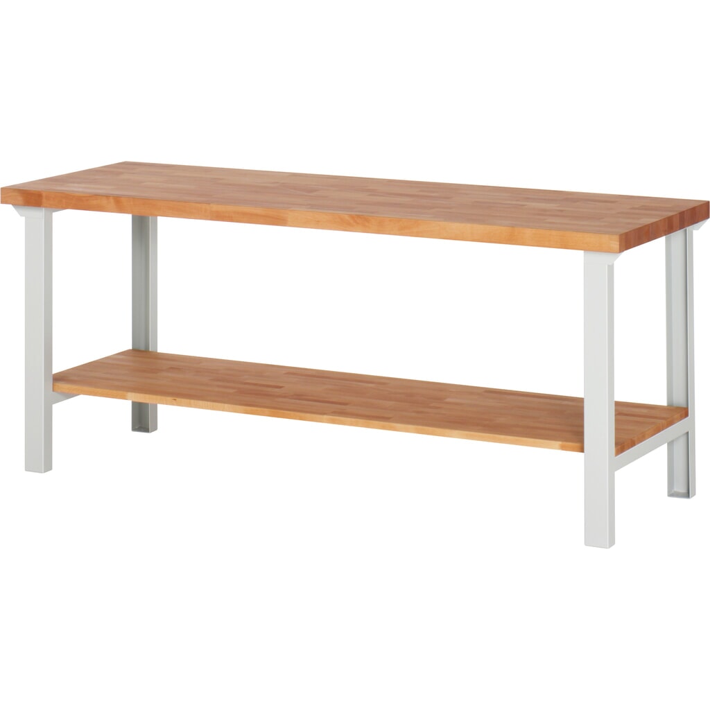 Produktabbildung Nr. 1: Steinbock® Werkbank Selection, mit Ablageboden, HxBxT 840 mm x 2.000 mm x 700 mm, RAL 7035