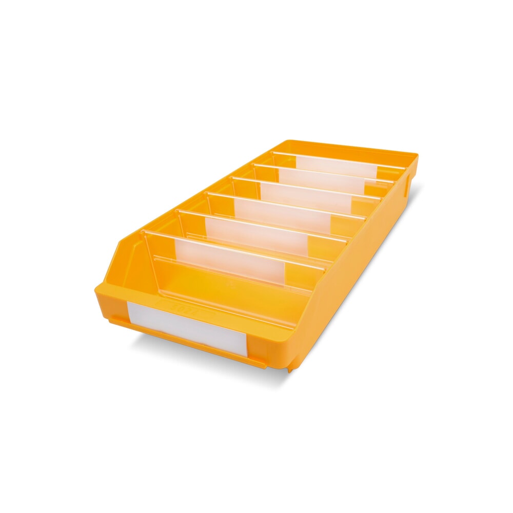 Produktabbildung: STEMO Regalkästen mit Sichtöffnung, BxT 240 x 500 mm, gelb