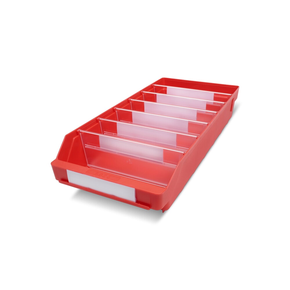 Produktabbildung: STEMO Regalkästen mit Sichtöffnung, BxT 240 x 500 mm, rot