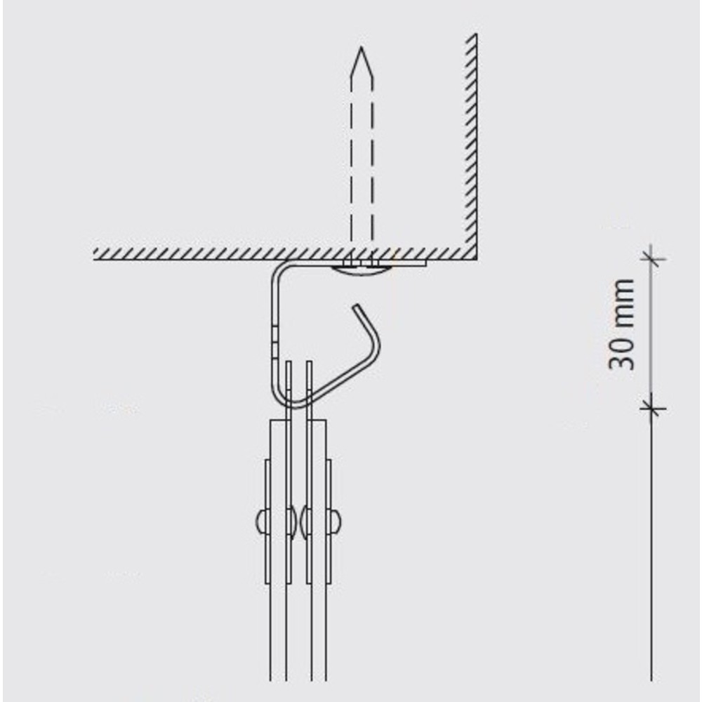 Produktabbildung Nr. 4: Streifenvorhang für den Aussenbereich, Streifen Länge 2.000 mm, Überlappung 54 mm