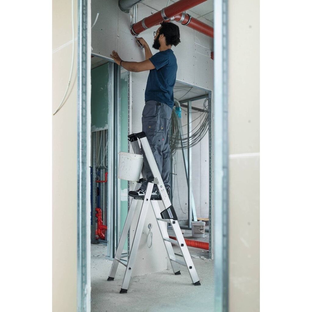 Stufen-Stehleiter einseitig begehbar 3 Stufen Produktabbildung Nr. 5: Stufen-Stehleiter einseitig begehbar 3 Stufen