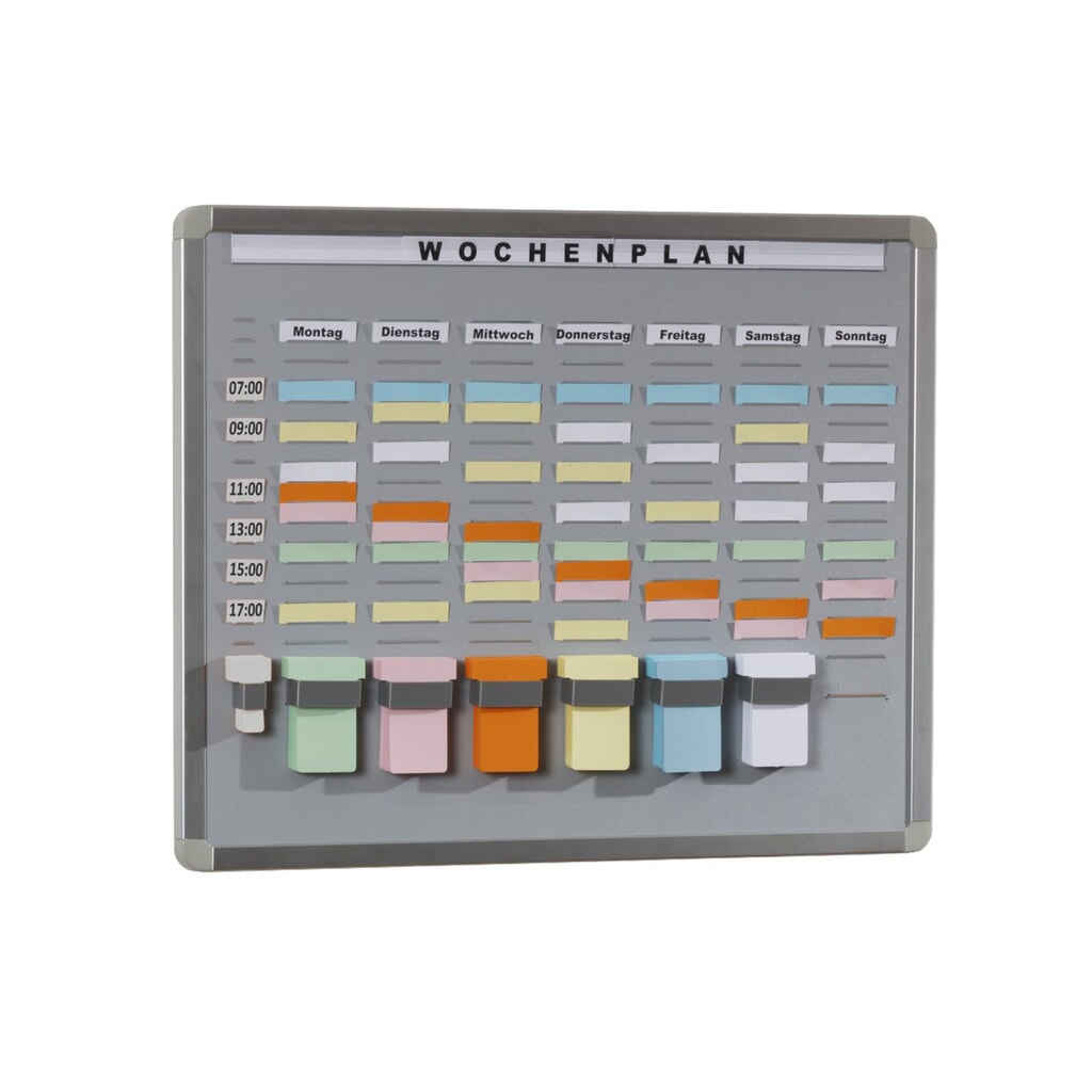 Systemtafel T-Card, 5 Reihen, 20 Fächer Produktabbildung: Systemtafel T-Card, 5 Reihen, 20 Fächer