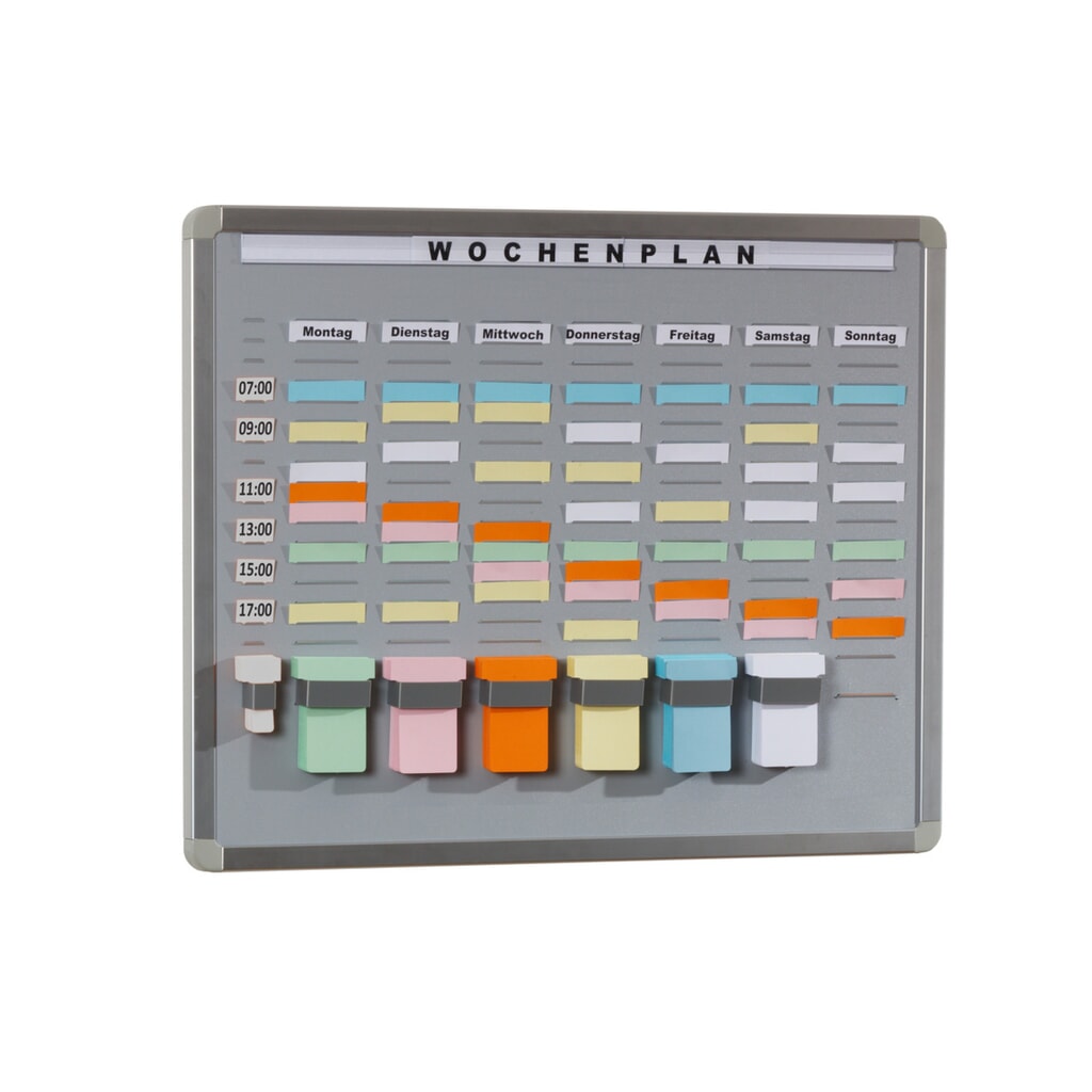 Systemtafel T-Card, 7 Reihen, 20 Fächer Produktabbildung: Systemtafel T-Card, 7 Reihen, 20 Fächer