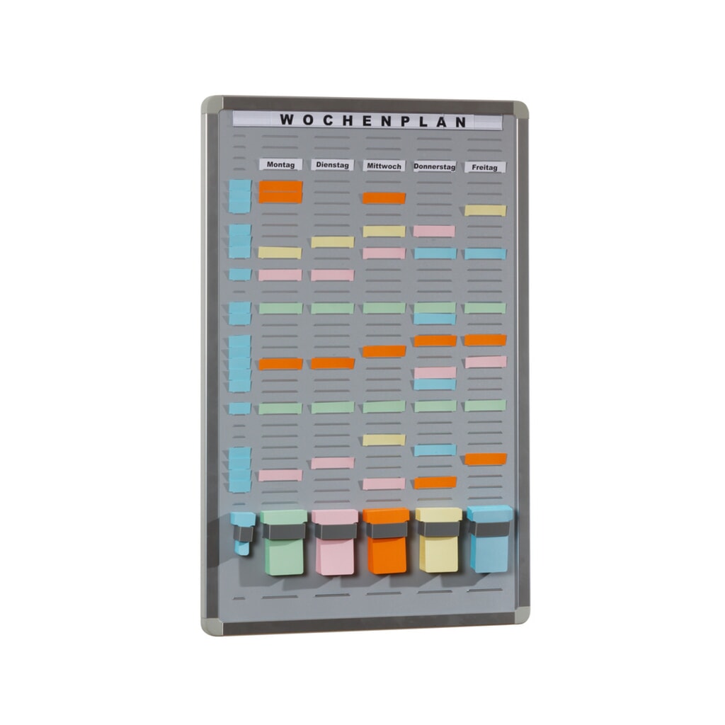 Systemtafel T-Card, 5 Reihen, 35 Fächer Produktabbildung: Systemtafel T-Card, 5 Reihen, 35 Fächer