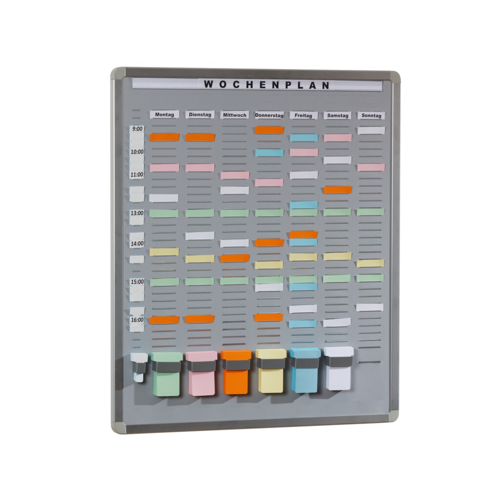 Systemtafel T-Card, 7 Reihen, 35 Fächer Produktabbildung: Systemtafel T-Card, 7 Reihen, 35 Fächer