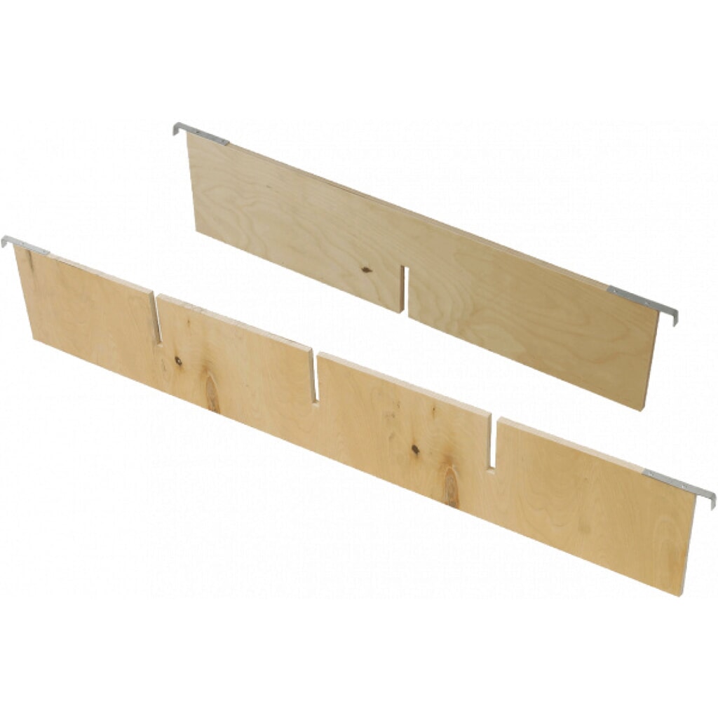 Produktabbildung Nr. 2: Teiler für Holzaufsatzrahmen, längs, 3 Fräsungen, LxBxH 1.160 x 12 x 190 mm