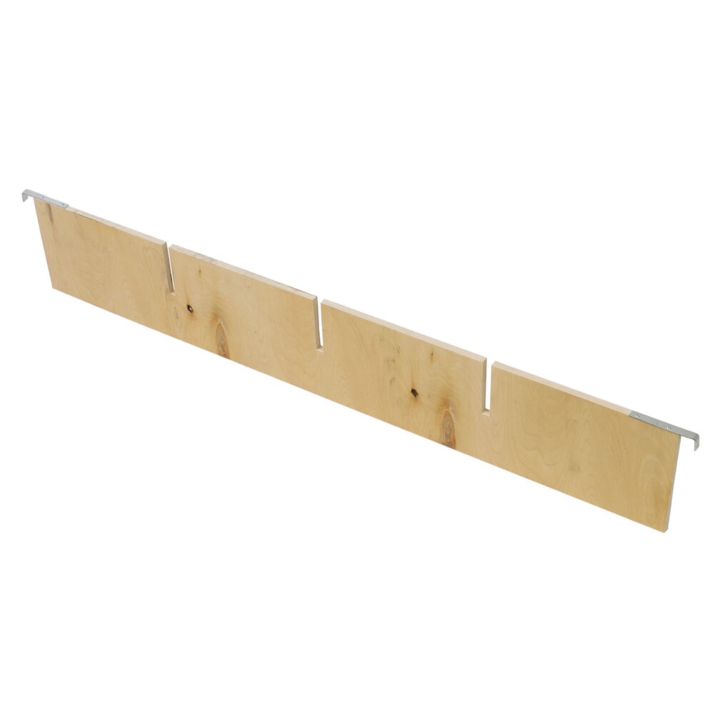 Produktabbildung: Teiler für Holzaufsatzrahmen, längs, 3 Fräsungen, LxBxH 1.160 x 12 x 190 mm