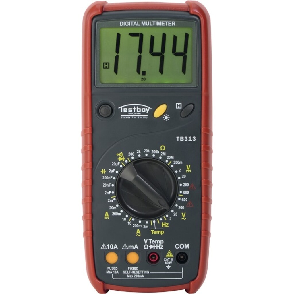 TESTBOY Digitalmultimeter 313 0-600 V AC,0-600 V DC RMS TESTBOY Produktabbildung: TESTBOY Digitalmultimeter 313 0-600 V AC,0-600 V DC RMS TESTBOY