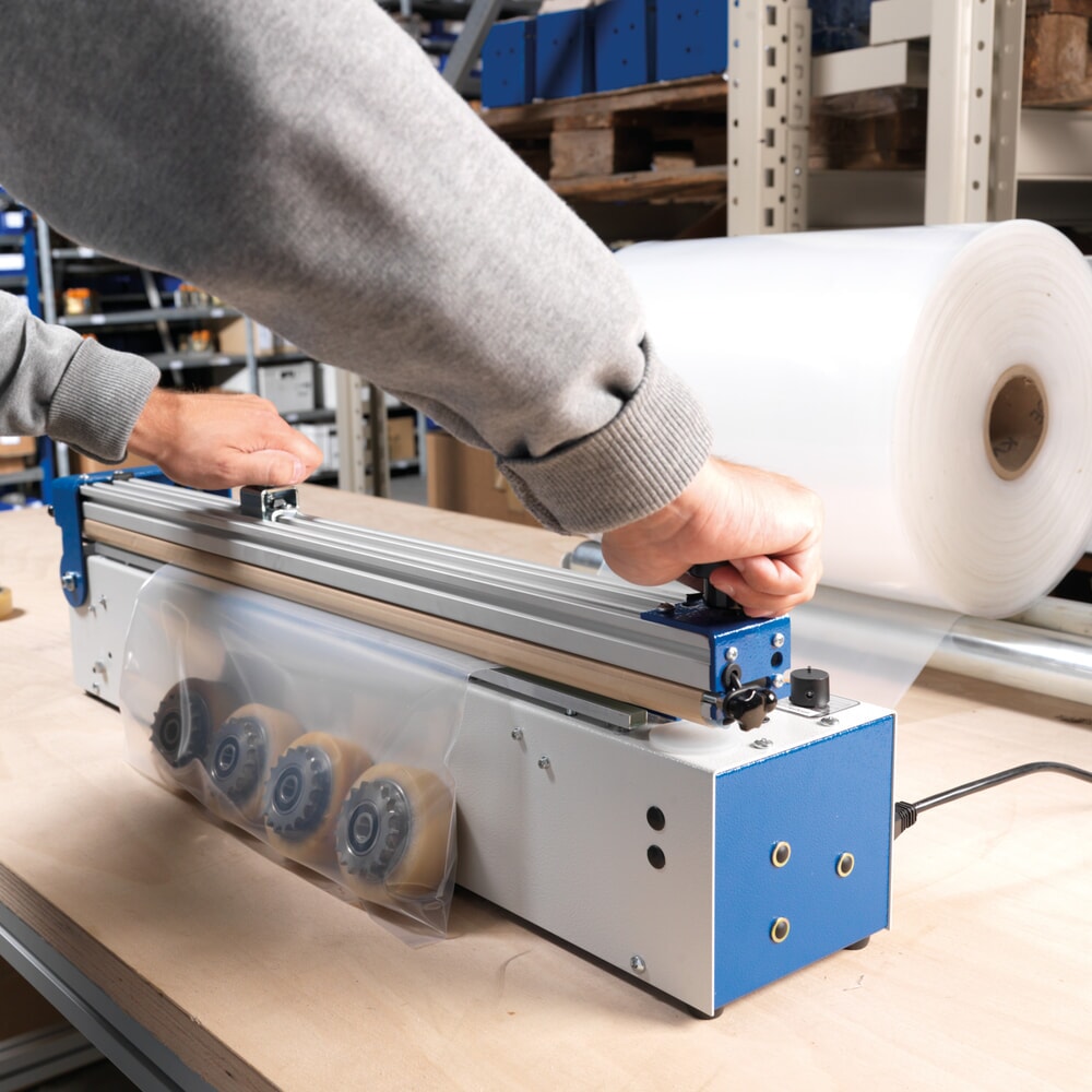 Produktabbildung Nr. 2: Tisch-Folienschweissgerät TS-401 mit Heizbandvorrichtung, Schweissnahtlänge 420 mm