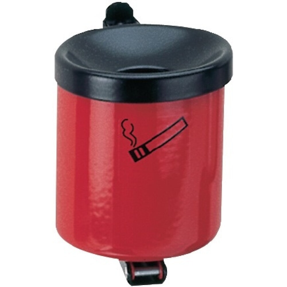 Produktabbildung Nr. 1: TKG Wandascher, rot, Ø90xH100mm, mit Kippvorrichtung
