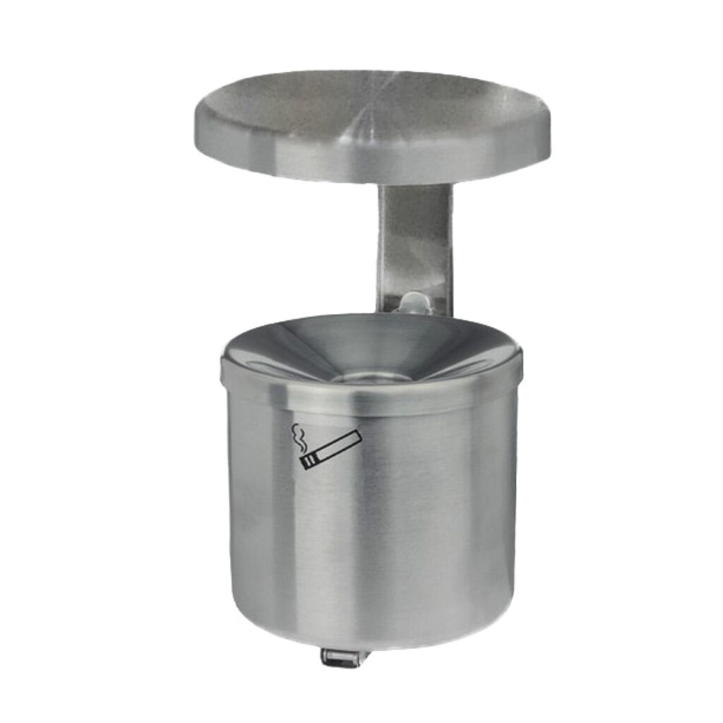 Produktabbildung: TKG Wandascher RONDO, 2,4 Liter, Edelstahl, mit Dach