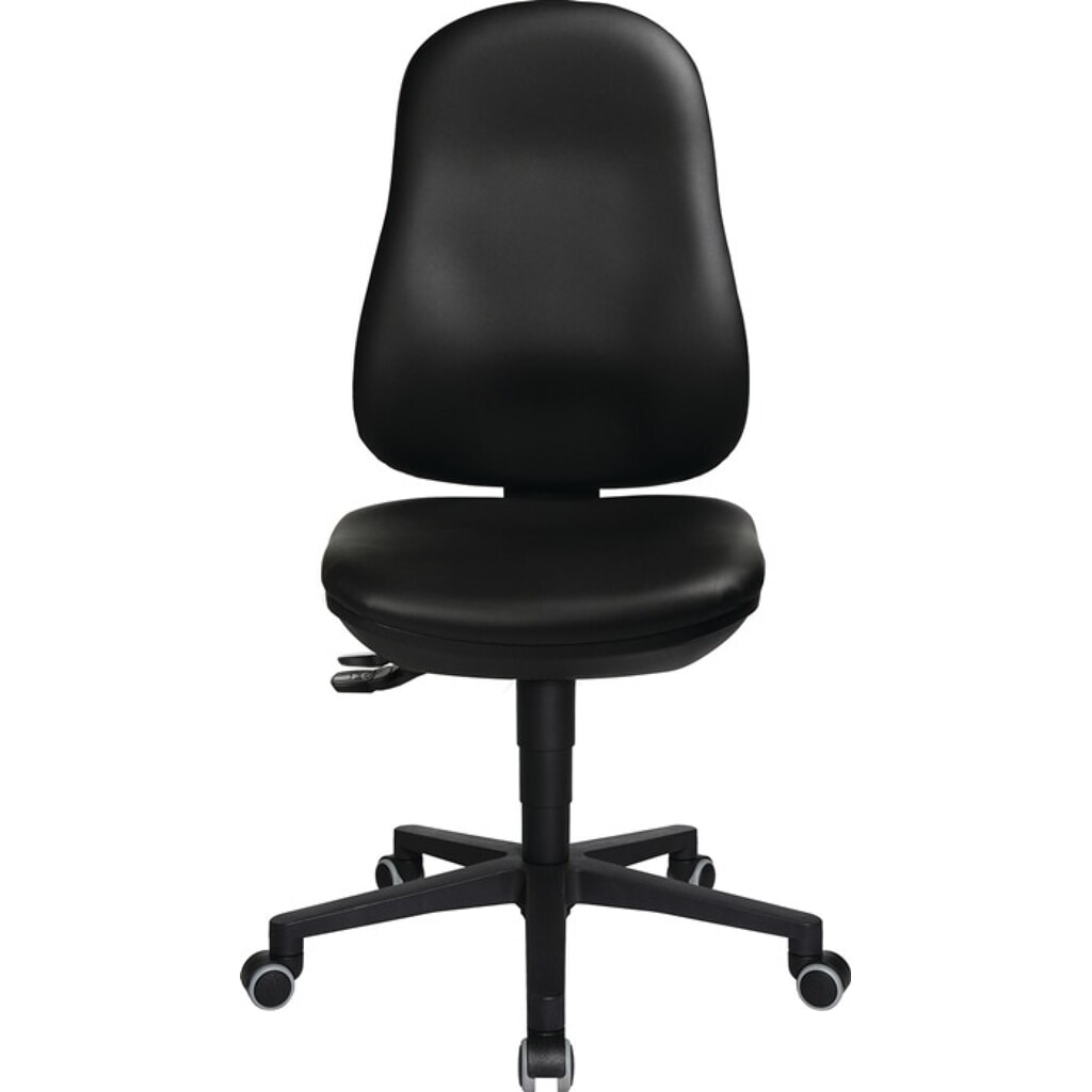 Produktabbildung Nr. 2: Topstar® Arbeitsdrehstuhl Point 70, Kunstlederpolster schwarz, Rollen, 410-530 mm