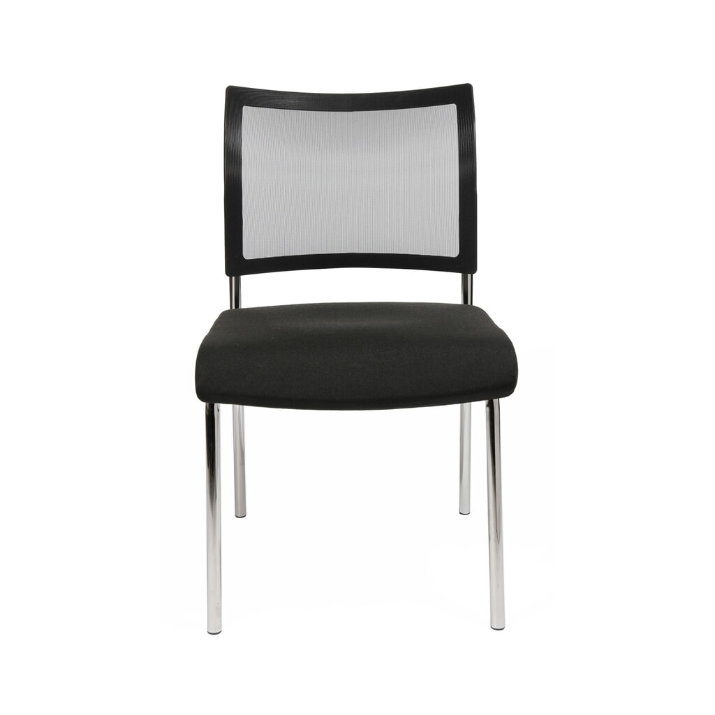Topstar® Besucherstuhl Classic mit Netz-Rückenlehne + 4 Fuss Gestell, schwarz Produktabbildung Nr. 2: Topstar® Besucherstuhl Classic mit Netz-Rückenlehne + 4 Fuss Gestell, schwarz