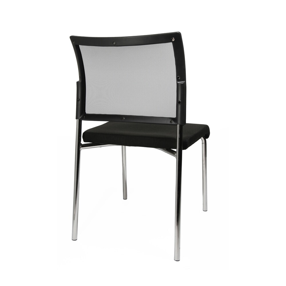 Produktabbildung Nr. 3: Topstar® Besucherstuhl Classic mit Netz-Rückenlehne + 4 Fuss Gestell, schwarz