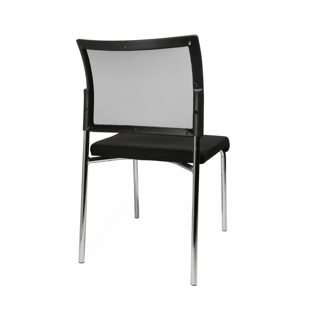 Produktabbildung Nr. 3: Topstar® Besucherstuhl Classic mit Netz-Rückenlehne + 4 Fuss Gestell, schwarz