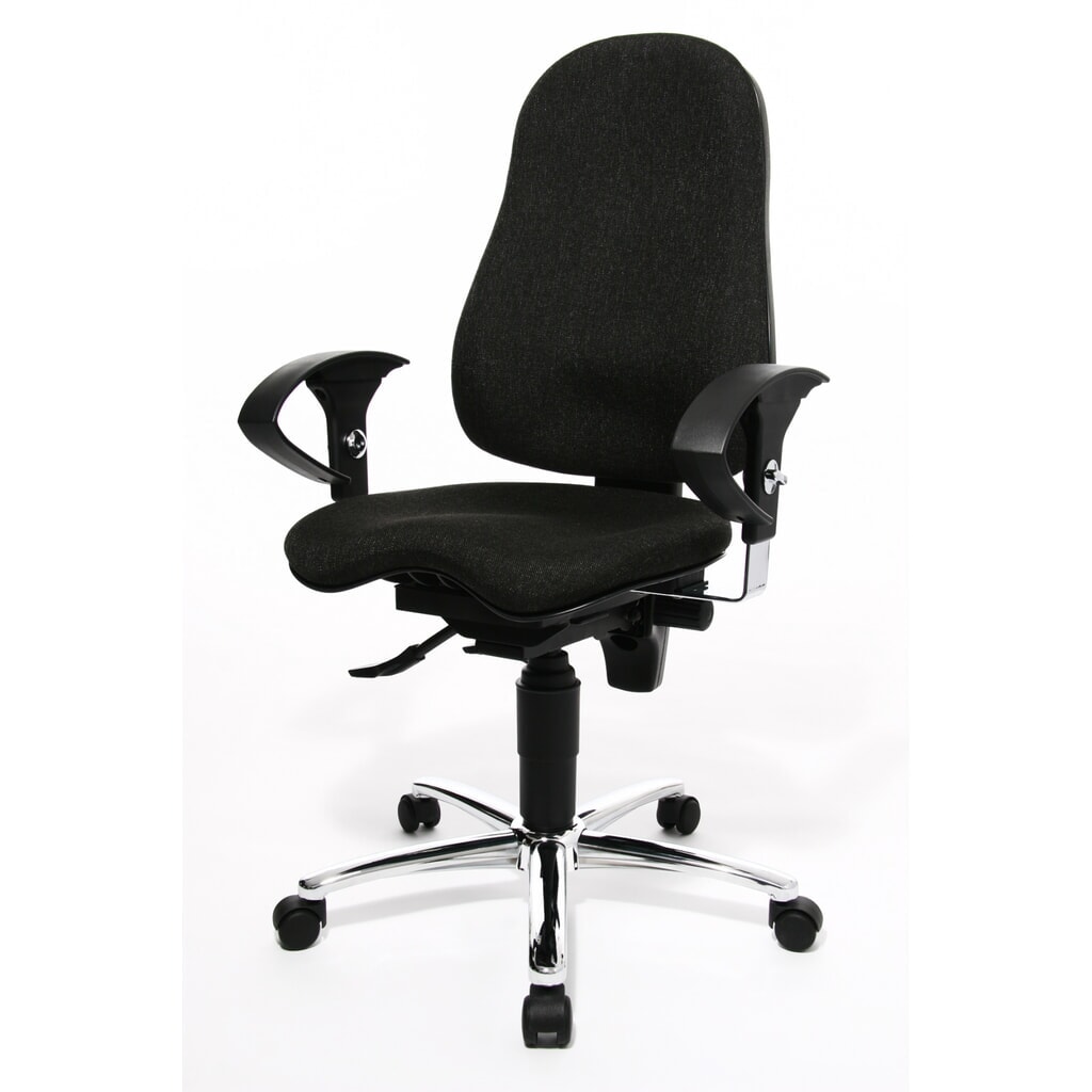 Produktabbildung Nr. 2: Topstar® Bürodrehstuhl Ortho 10, höhenverstellbare Armlehnen, anthrazit