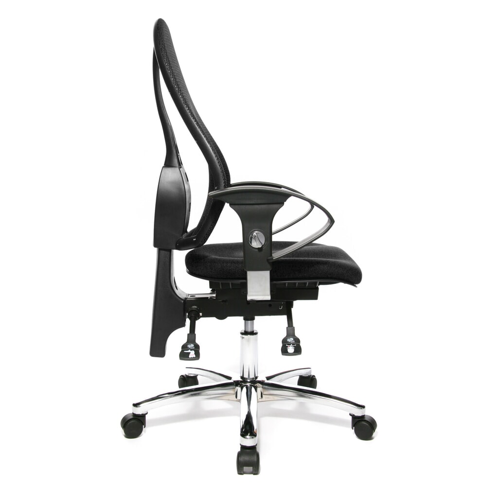 Topstar® Bürodrehstuhl Ortho 15, Netzrücken, höhenverstellbare Armlehnen, anthrazit Produktabbildung Nr. 5: Topstar® Bürodrehstuhl Ortho 15, Netzrücken, höhenverstellbare Armlehnen, anthrazit