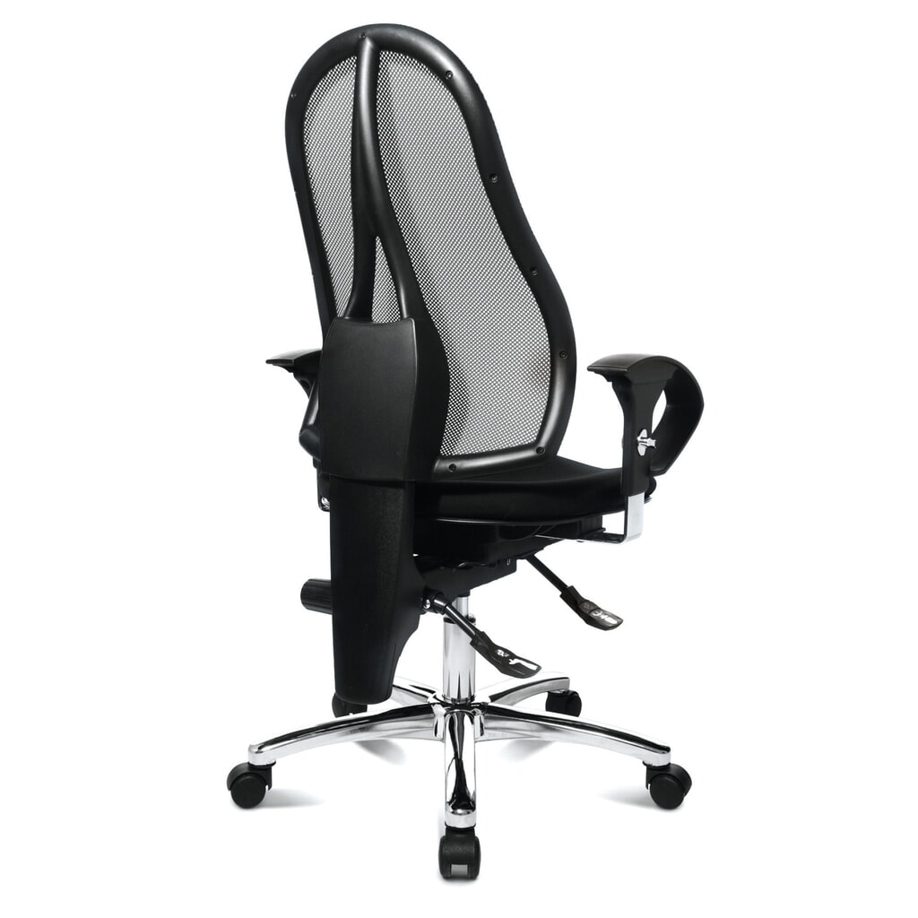 Produktabbildung Nr. 4: Topstar® Bürodrehstuhl Ortho 15, Netzrücken, höhenverstellbare Armlehnen, schwarz