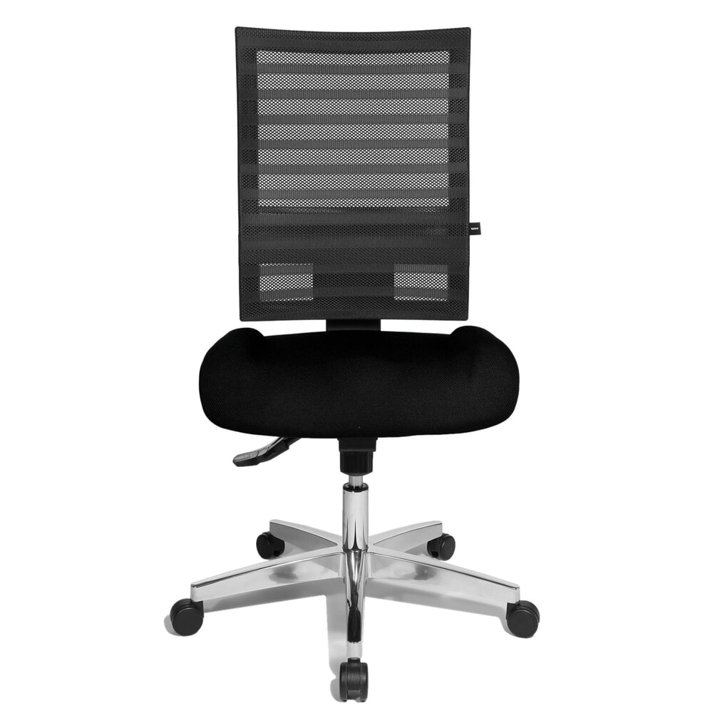 Produktabbildung: Topstar® Bürodrehstuhl P91-NET, Netzrücken schwarz, Sitz schwarz