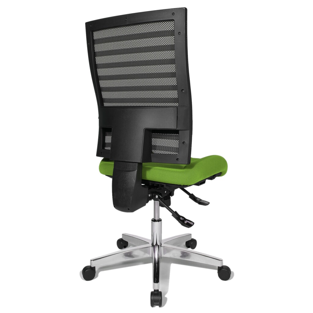 Topstar® Bürodrehstuhl P91-NET, Netzrücken schwarz, Sitz apfelgrün Produktabbildung Nr. 4: Topstar® Bürodrehstuhl P91-NET, Netzrücken schwarz, Sitz apfelgrün