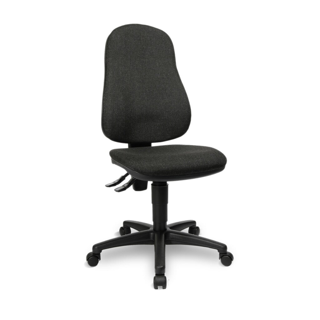 Produktabbildung: Topstar® Bürodrehstuhl Point 70, Bandscheibensitz, anthrazitgrau