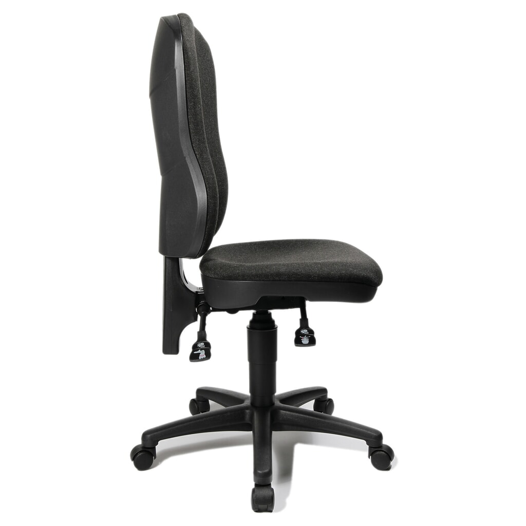 Topstar® Bürodrehstuhl Point 80, grosse Rückenlehne, Muldensitz, anthrazitgrau Produktabbildung Nr. 3: Topstar® Bürodrehstuhl Point 80, grosse Rückenlehne, Muldensitz, anthrazitgrau