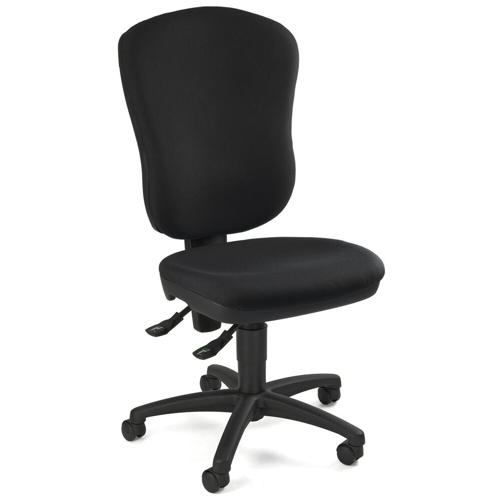 Produktabbildung: Topstar® Bürodrehstuhl Point 80, grosse Rückenlehne, Muldensitz, schwarz