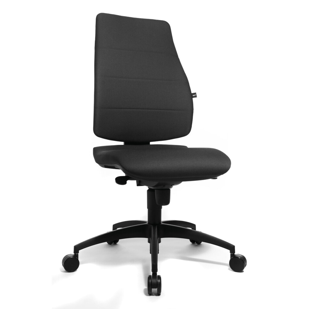 Topstar® Bürodrehstuhl Syncro, gepolsterte Rückenlehne, ergonomischer Bandscheibensitz, anthrazit Produktabbildung: Topstar® Bürodrehstuhl Syncro, gepolsterte Rückenlehne, ergonomischer Bandscheibensitz, anthrazit