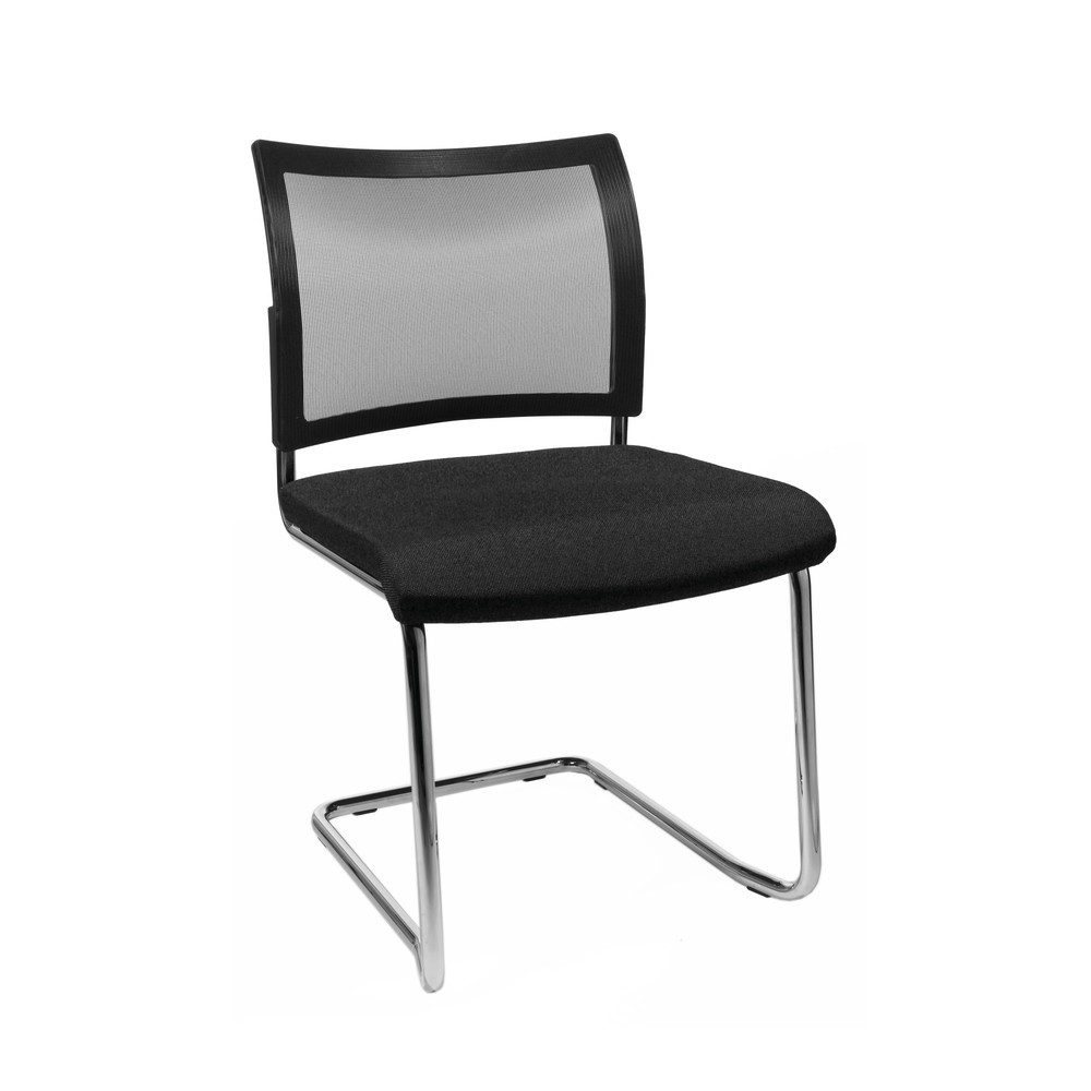 Produktabbildung: Topstar® Freischwinger New Age mit Netz-Rückenlehne, schwarz