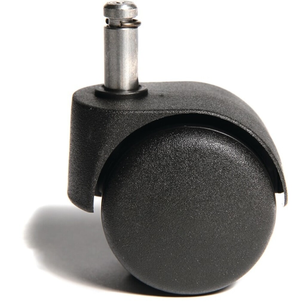 Produktabbildung: Topstar® Rollen, passend für Bürodrehstuhl, für weiche Böden Rollen-Ø 50 mm, 5 St./Btl., Stiftlänge 23 mm Stift-Ø 10 mm