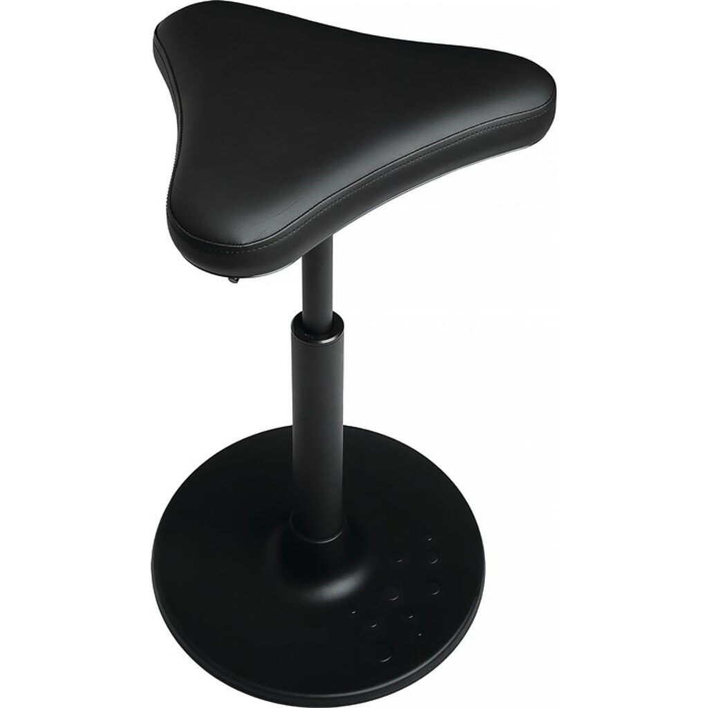 Topstar® Stehhilfe, Sitzhöhenverstellung 570-770 mm, Kunstleder, Stahlrohr schwarz Produktabbildung Nr. 2: Topstar® Stehhilfe, Sitzhöhenverstellung 570-770 mm, Kunstleder, Stahlrohr schwarz
