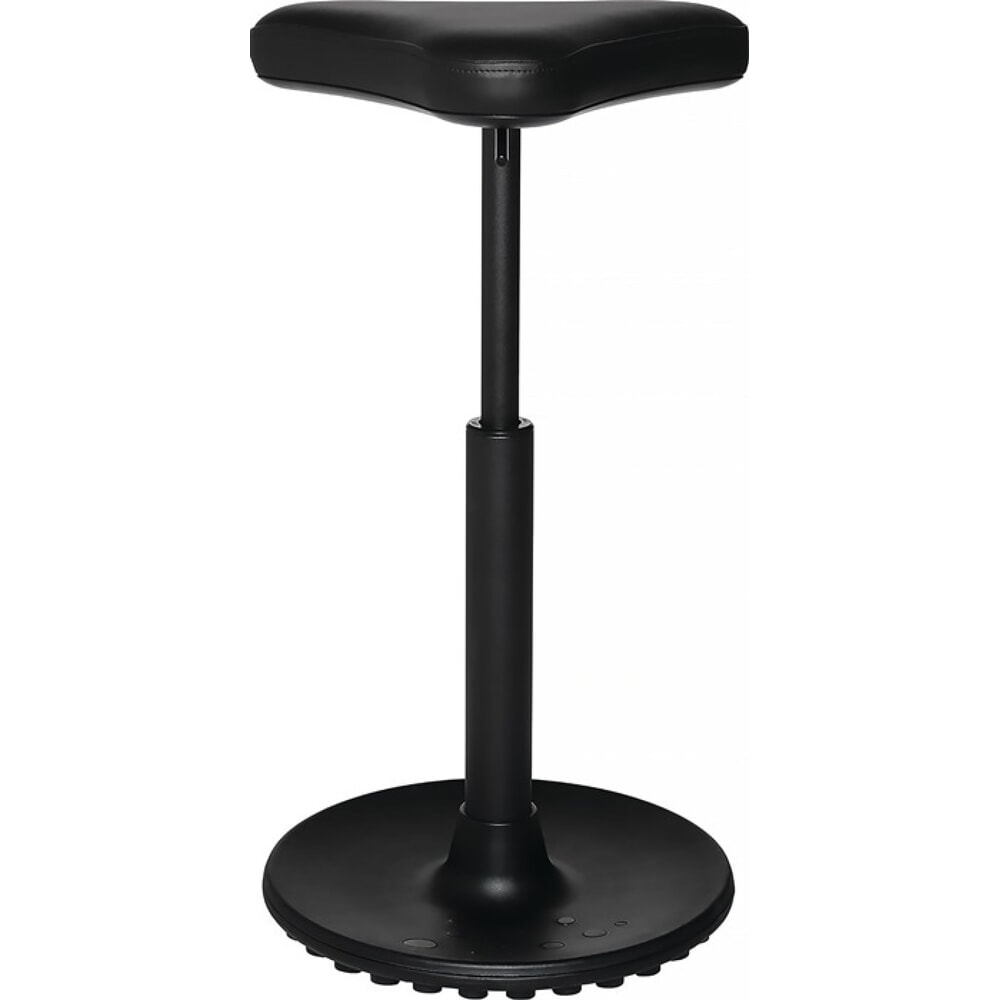 Produktabbildung: Topstar® Stehhilfe, Sitzhöhenverstellung 570-770 mm, Kunstleder, Stahlrohr schwarz