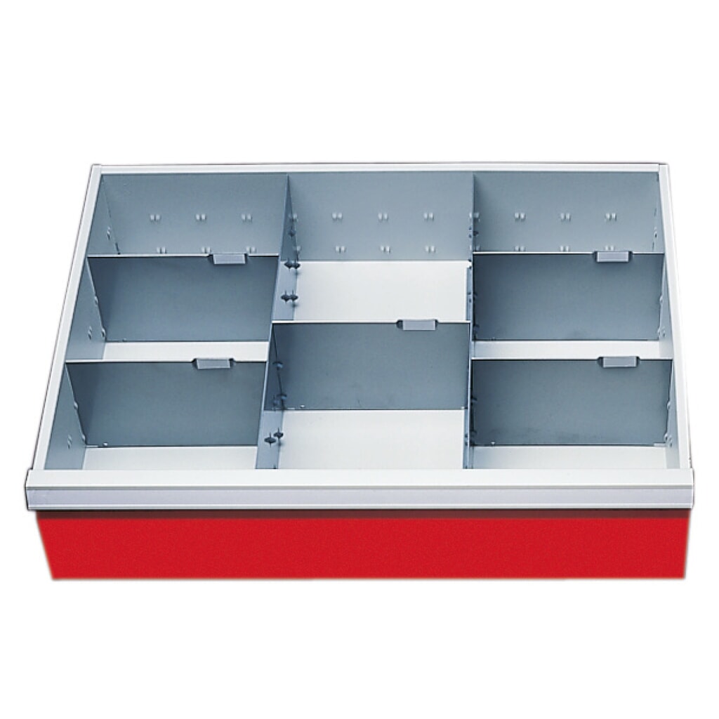 Produktabbildung: Trennwand-Einsatz Bedrunka+Hirth, Breite 680 mm, für Frontenhöhe 150 mm