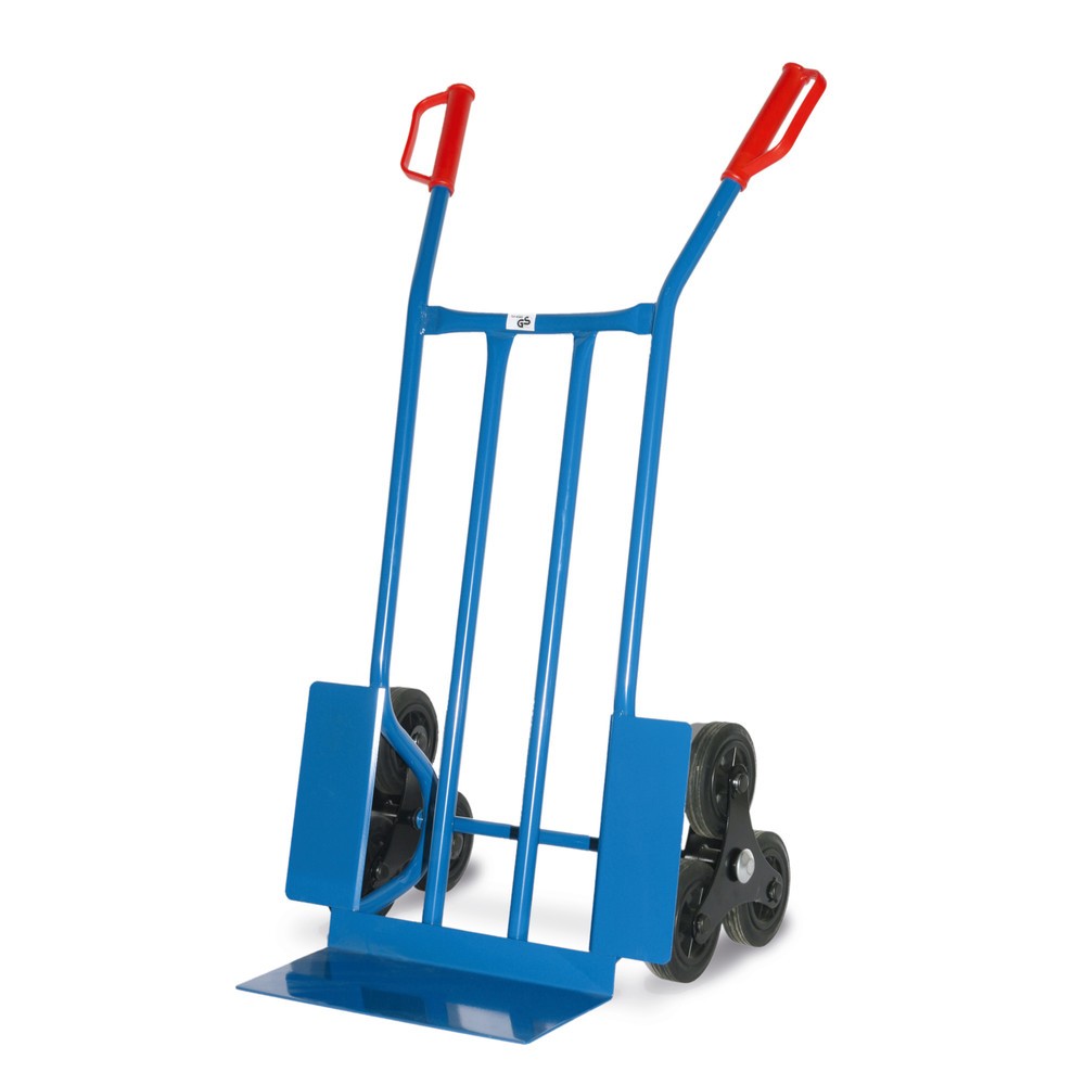 Produktabbildung: Treppenkarre HEMMDAL, mit 3-armigem Radstern, Tragkraft 250 kg, Schaufel BxT 400 x 180 mm