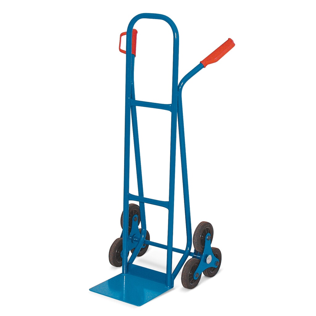 Treppenkarre HEMMDAL, mit 3-armigem Radstern, TK 175 kg, Schaufel BxT 280 x 230 mm, Stahl Produktabbildung: Treppenkarre HEMMDAL, mit 3-armigem Radstern, TK 175 kg, Schaufel BxT 280 x 230 mm, Stahl