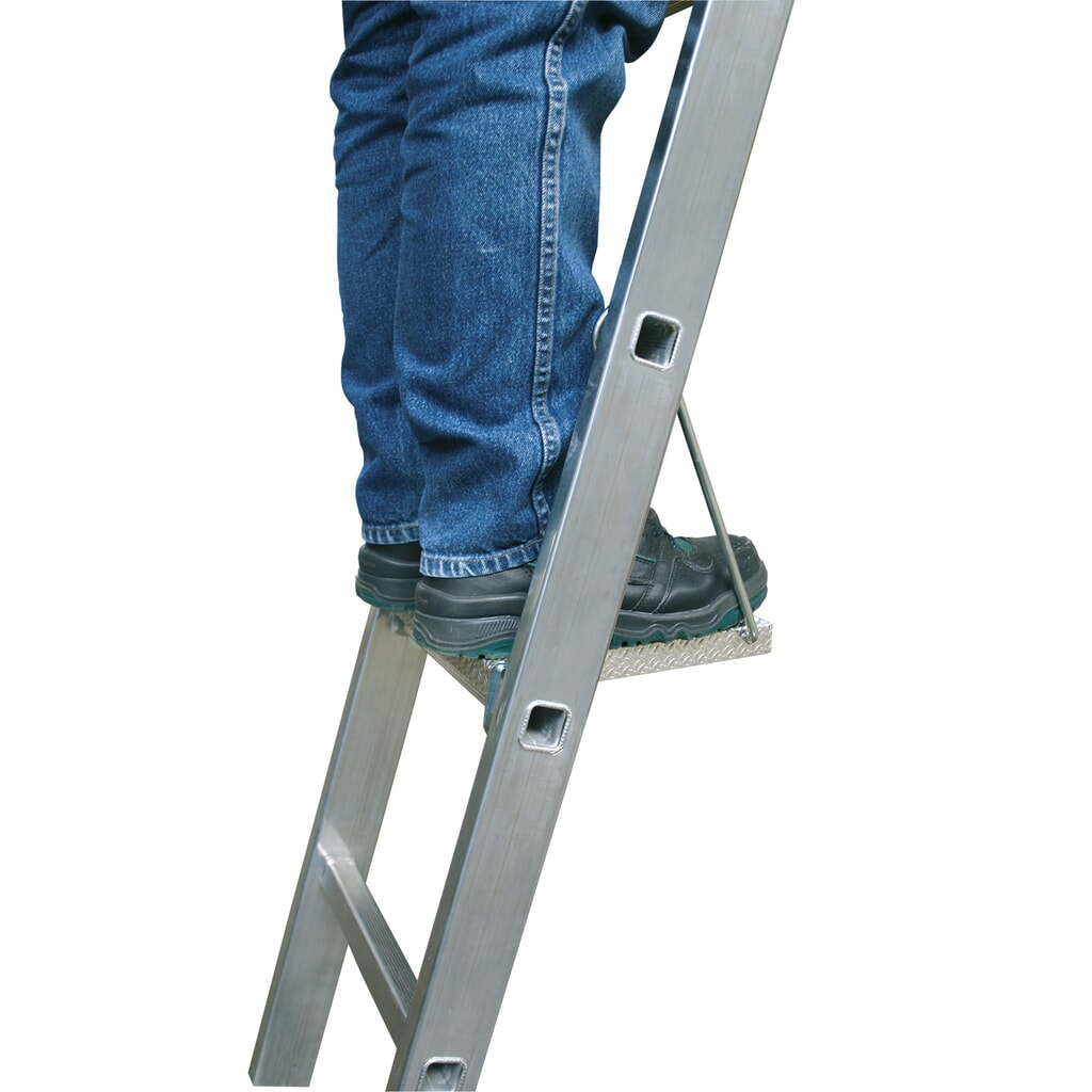 Tritt-/Ablagefläche für KRAUSE® Vielzweckleiter, Aluminium Produktabbildung: Tritt-/Ablagefläche für KRAUSE® Vielzweckleiter, Aluminium