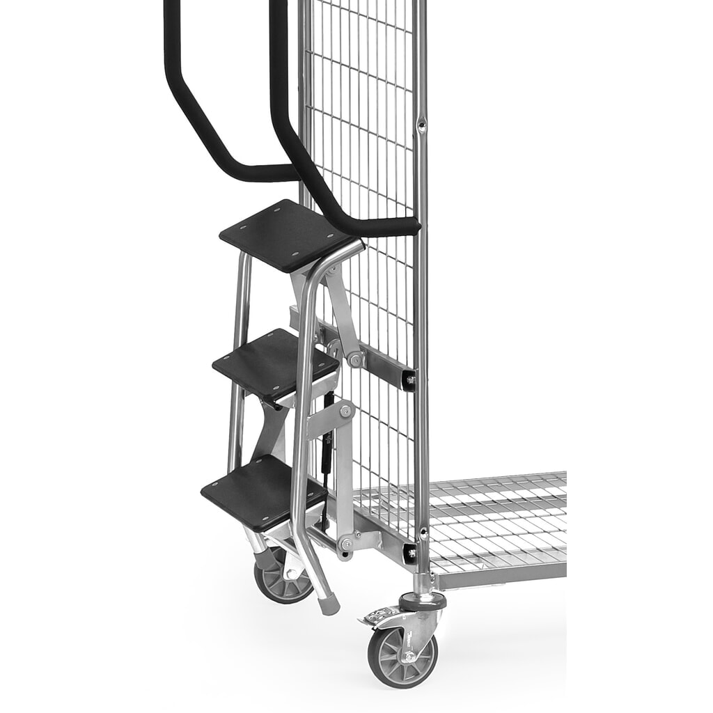 Trittstufen für Kommissionierwagen, Breite 610 mm Produktabbildung Nr. 3: Trittstufen für Kommissionierwagen, Breite 610 mm