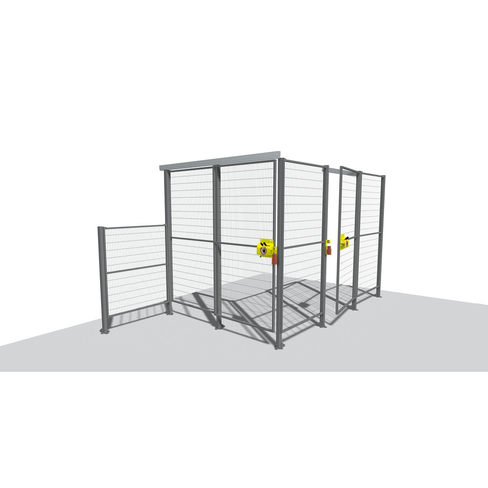 Produktabbildung: TROAX® Maschinen-Schutzgitter Standard, für Maschinenschutz, HxB 2.050 x 200 mm
