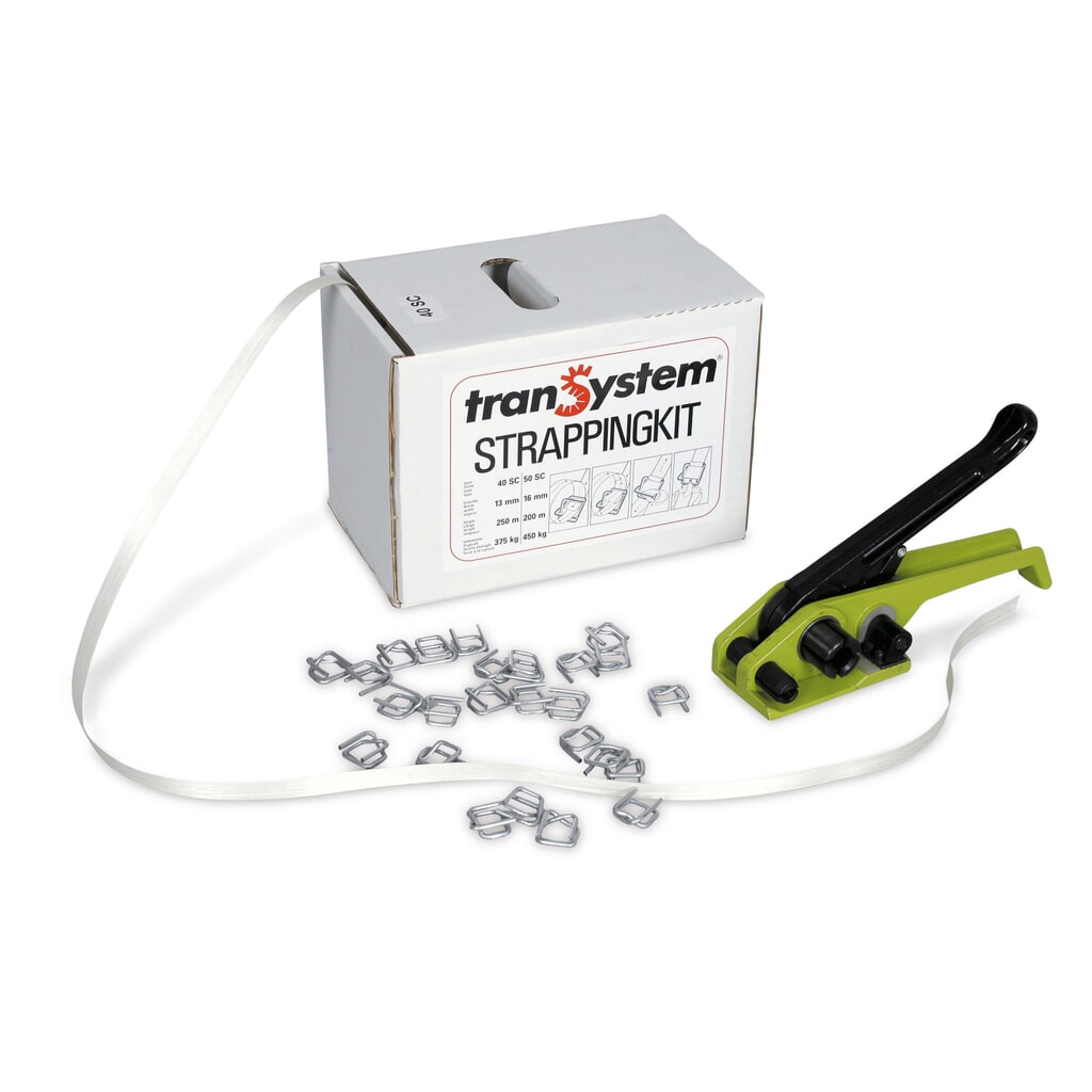 Produktabbildung: Umreifungsset Einsteiger für PET-Kraftband, für Bandbreite 16 mm