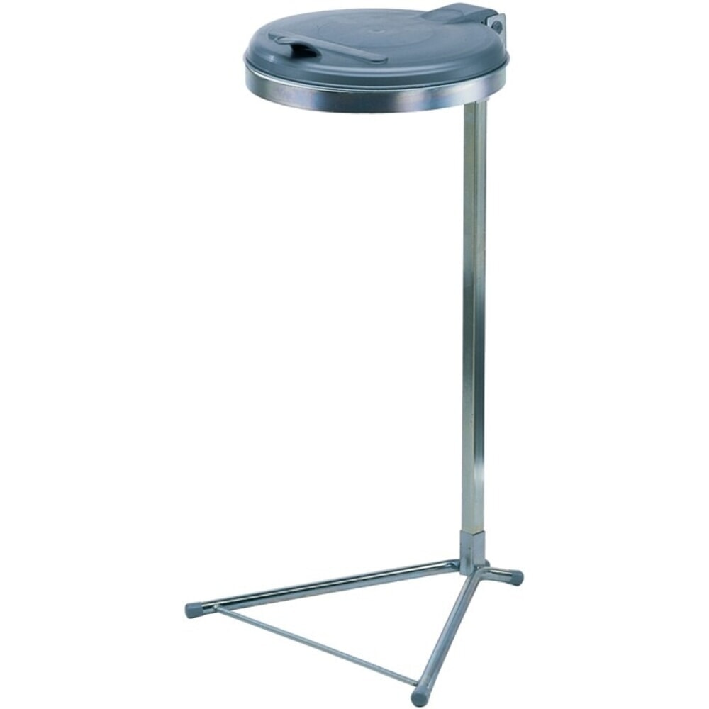 Produktabbildung: VAR®  Abfallsammler, 120 l Deckel silber (KS), H980xB500xT530mm, mit Standfuss