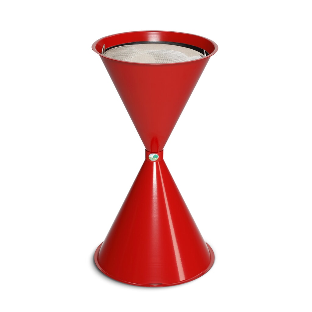 VAR® Standascher CLASSIC, Stahl, feuerrot Produktabbildung: VAR® Standascher CLASSIC, Stahl, feuerrot