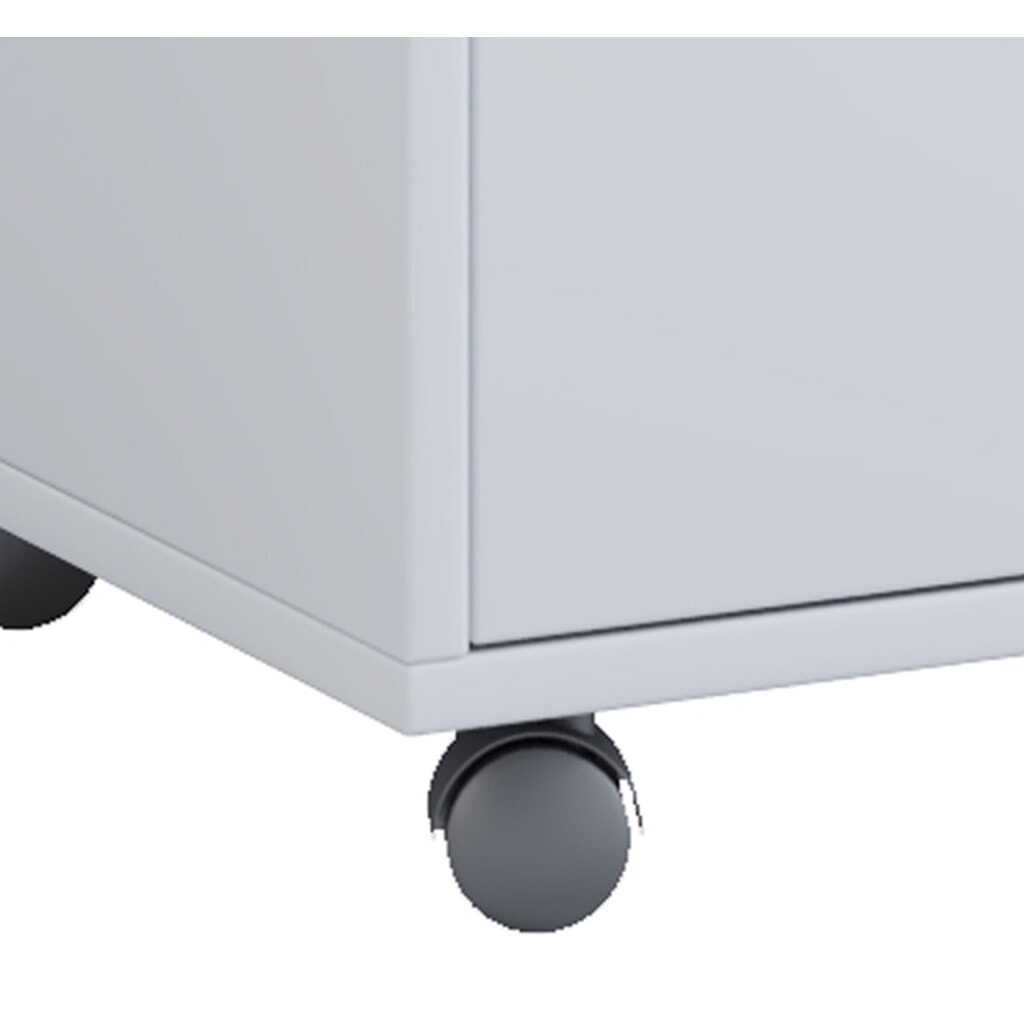 Produktabbildung Nr. 2: VCM Eck-Rollcontainer Masola Maxi, HxBxT 540 x 450 x 380 mm, weiss
