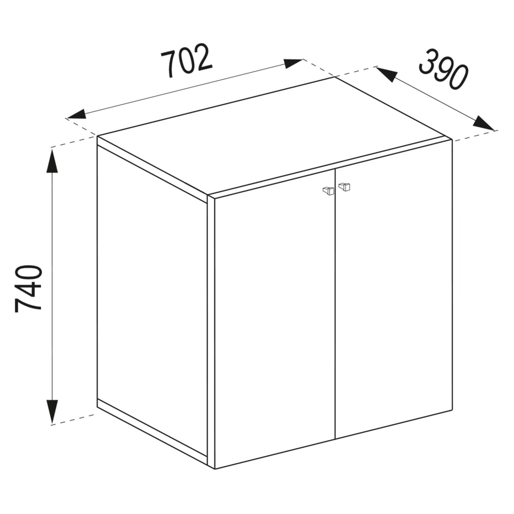Produktabbildung Nr. 4: VCM Büroschrank Vandol V1, weiss