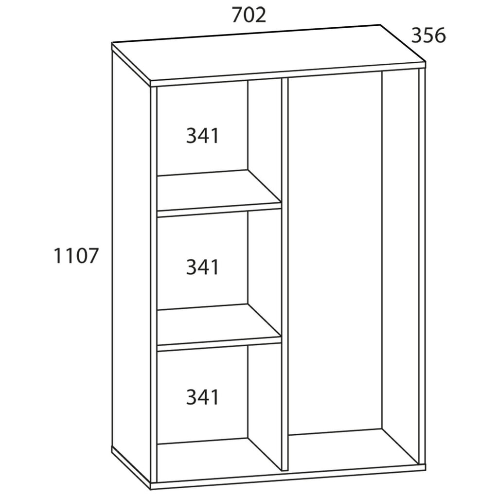 VCM Putzmittelschrank Lona Mini mit Türen, weiss Produktabbildung Nr. 2: VCM Putzmittelschrank Lona Mini mit Türen, weiss