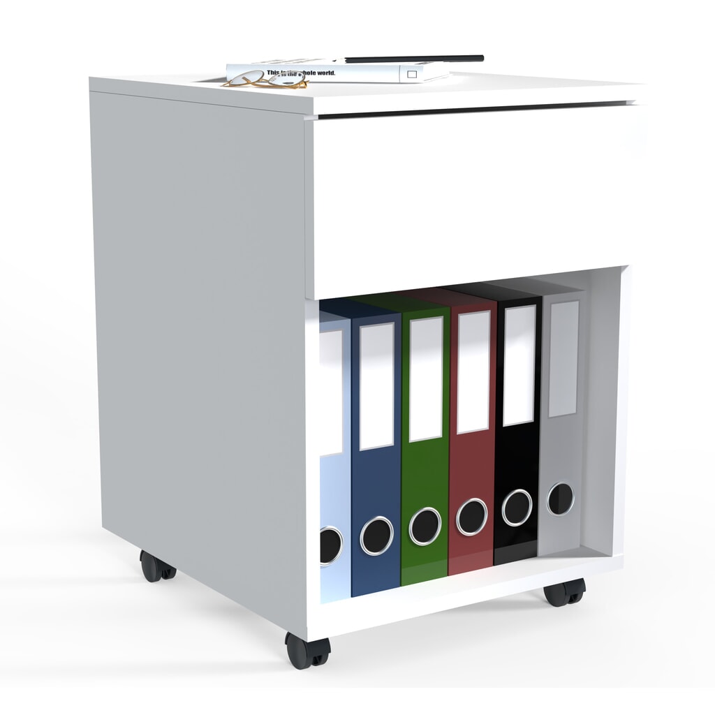Produktabbildung: VCM Rollcontainer Dalosa 45 1-SB, weiss