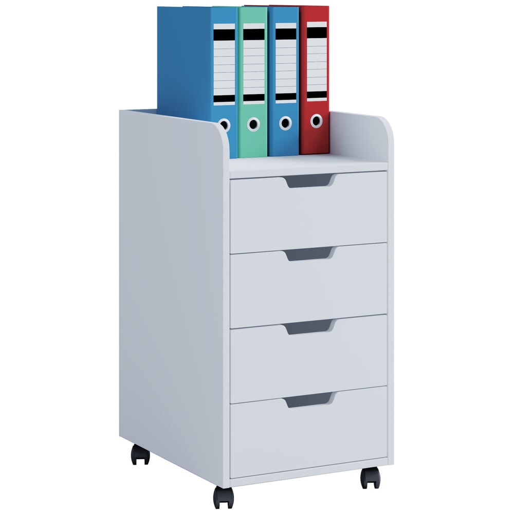Produktabbildung: VCM Rollcontainer Konal Maxi, weiss