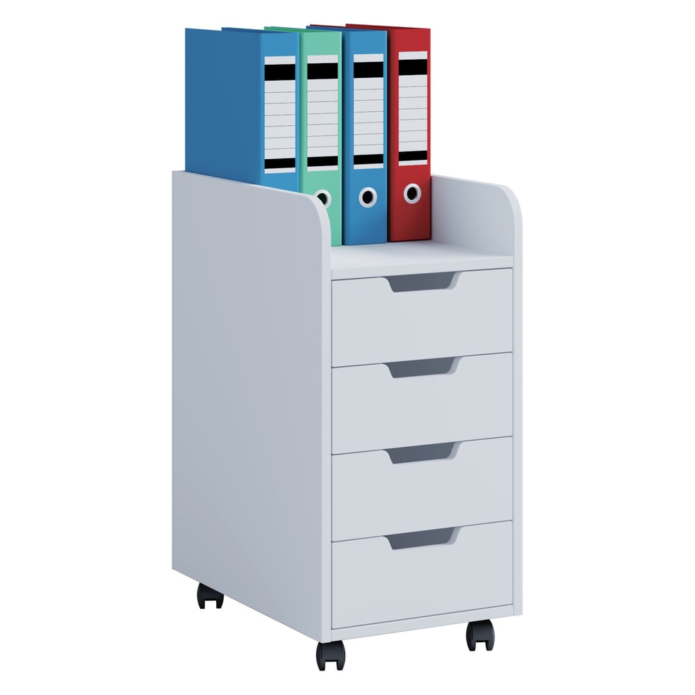 Produktabbildung: VCM Rollcontainer Konal Mini, weiss