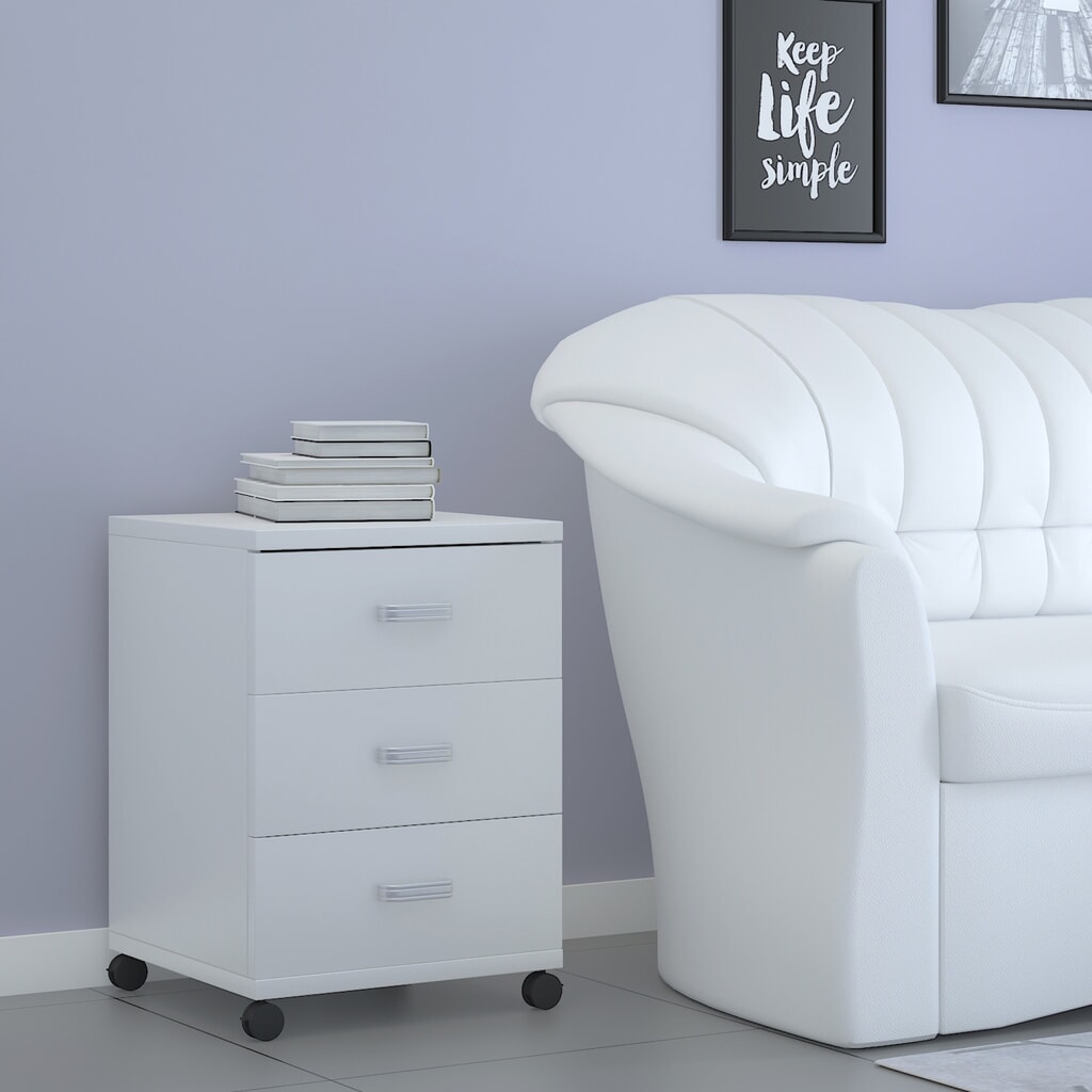 Produktabbildung Nr. 2: VCM Rollcontainer Tobila, weiss