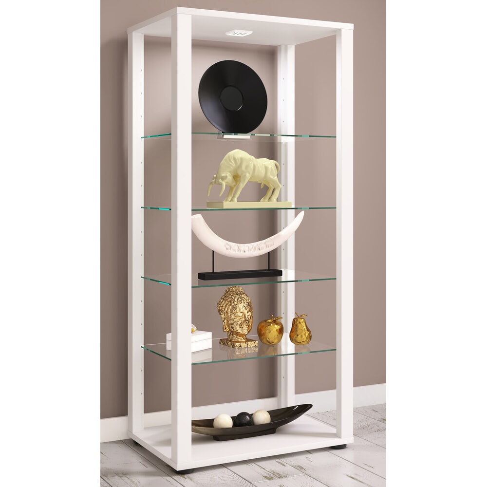 Produktabbildung Nr. 2: VCM Standvitrine Glasol IV, weiss