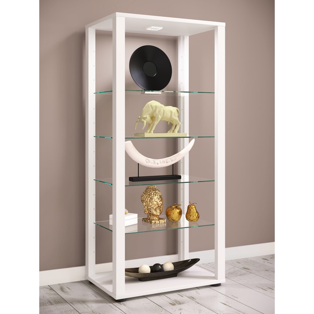 Produktabbildung Nr. 3: VCM Standvitrine Glasol IV, weiss
